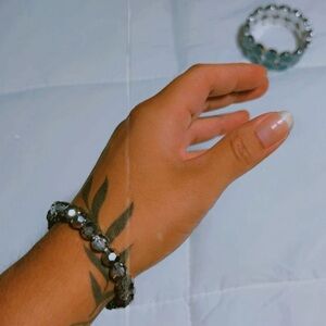 Silver Beaded Bracelet